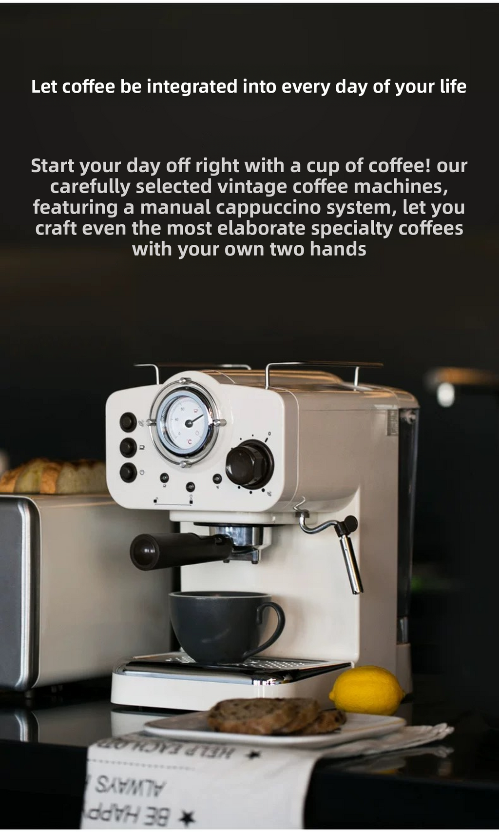 Vintage semi-auto machine